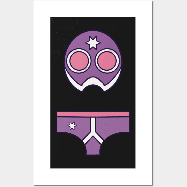 Purple Wrestling Gear Wall Art by Nigh-designs